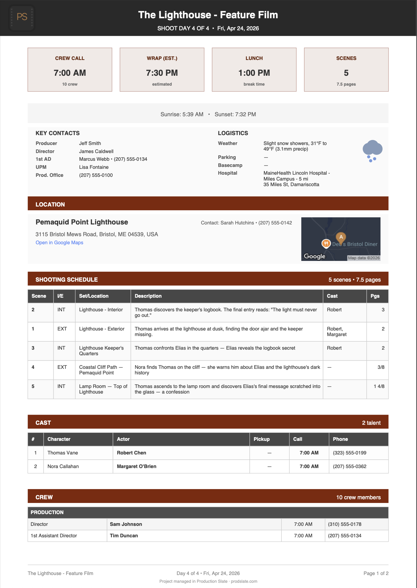 How to Make a Call Sheet (Step-by-Step + Template)