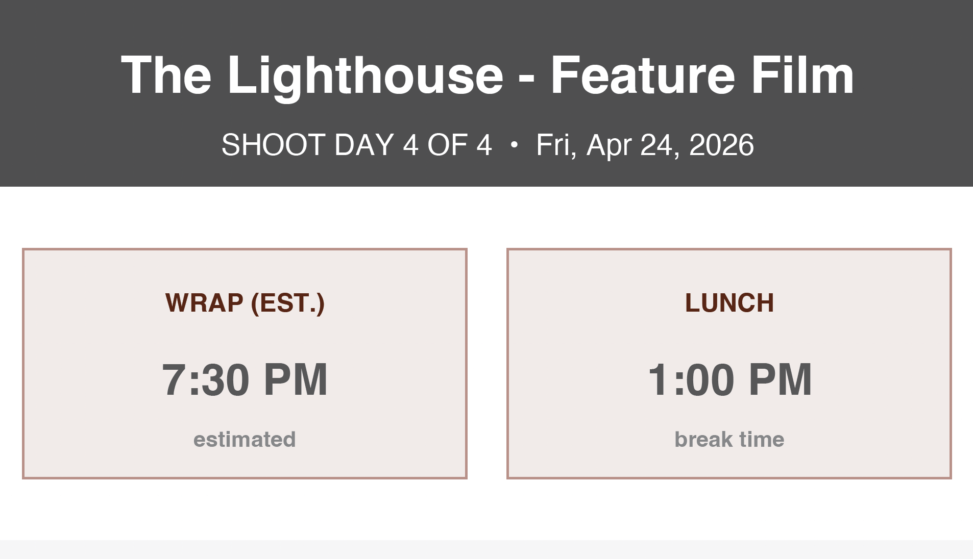 What Is a Call Sheet? (And Why Every Film Shoot Needs One)